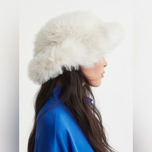 H&M Faux Fur Bucket Hat